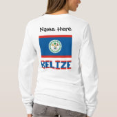 Belize Vlag gepersonaliseerd T-shirt (Achterkant)