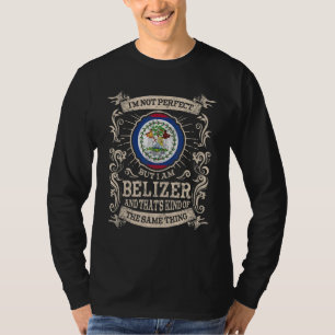 Belize Vlag Groot Belizeans Mannen & Vrouwen 2 T-shirt