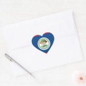 Belize Vlag Hart Sticker (Envelop)