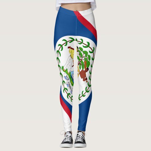Belize vlag leggings (Voorkant)