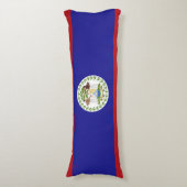 Belize vlag lichaamskussen (Voorkant Verticaal)
