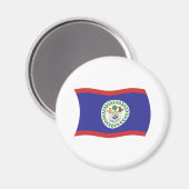 Belize Vlag Magneet (Voorkant / Achterkant)
