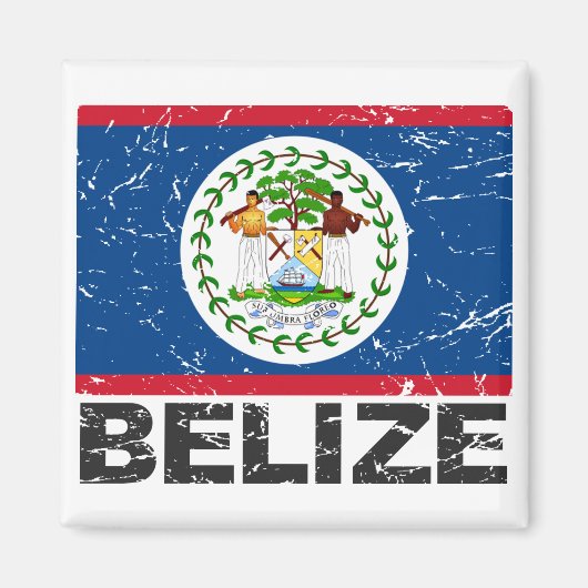 Belize  vlag magneet (Voorkant)