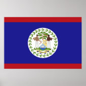 Belize vlag poster (Voorkant)