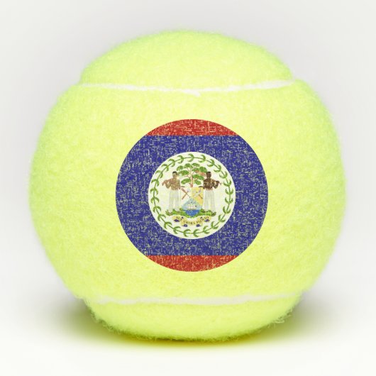 Belize vlag tennisballen (Voorkant)