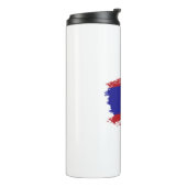 Belize vlag thermosbeker (Gedraaid links)