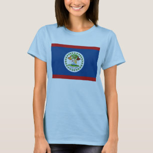 Belize Vlag x Kaart T-shirt
