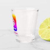 Belize Windsurfing (Glover's Reef Atol) Rainbow Shot Glas (Rechts)