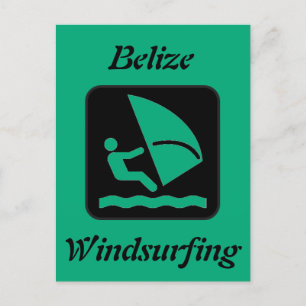 Belize Windsurfing (Long Caye Glover's Reef Atol) Briefkaart