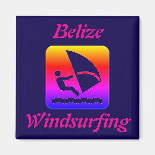Belize Windsurfing Rainbow (Long Caye) Magneet