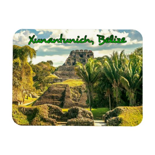 Belize Xunantunich gestileerd Magneet (Horizontaal)
