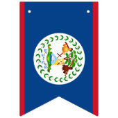 Belize-zeegang Vlaggetjes (Tweede vlag)
