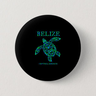 Belize Zeeschildpad Retro Jongens Meisjes Vrouwen Ronde Button 5,7 Cm