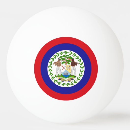 Belizeaanse vlag pingpongballen (Achterkant)
