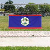 Belizeaanse vlag spandoek (Insitu)