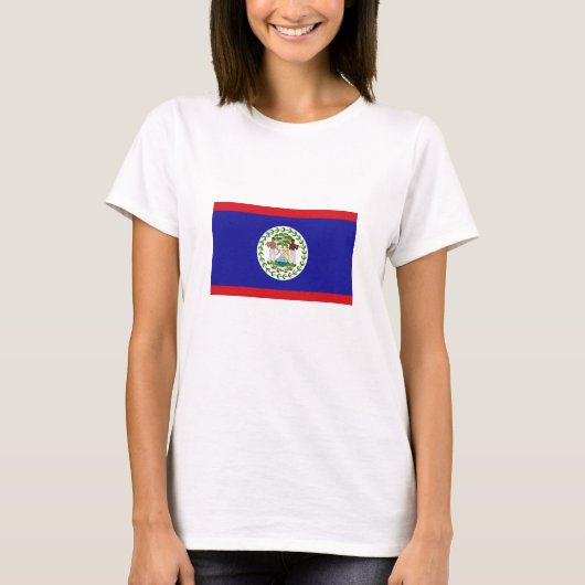 Belizeaanse vlag t-shirt (Voorkant)