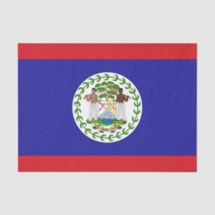 Belizeaanse vlag tissuepapier