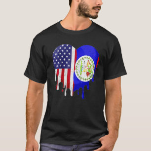 Belizean American Patriot Grown country meldt hem T-shirt