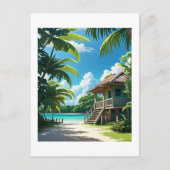 Belizean Bungalow Briefkaart (Voorkant)