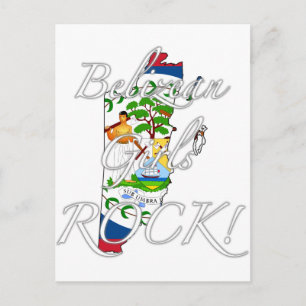 Belizean Girls Rock! Briefkaart