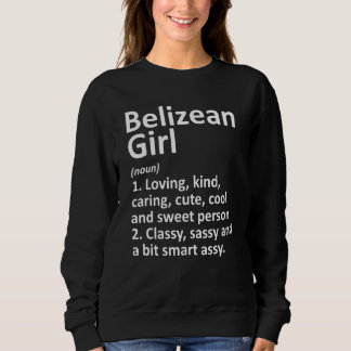 BELIZEAN MEISJE BELIZE Gift Grappig Land Home Root Trui