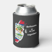 Belizeans Wine Together Koozie Can Cooler Sleeve (Blikje Voorkant)