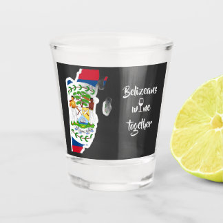 Belizeans Wine Together Liquor Shot Glass Glas