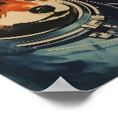 Belka and Strelka Poster Soviet Style Print Space  (Coin)