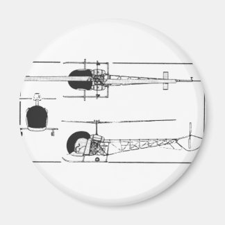 Bell 47 Helikopter Magneet