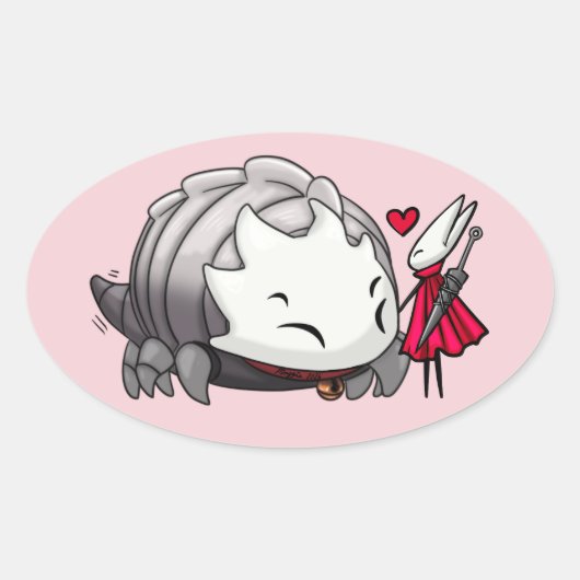 Bell Buddies Ovale Sticker (Voorkant)