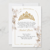 Bell cadre Quinceañera invitation en espagnol (Devant)