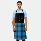 Bell Clan Badge & Tartan Kilt Schort (Gedragen)