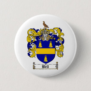 BELL FAMILY CREST - BELL WAPENKAT RONDE BUTTON 5,7 CM