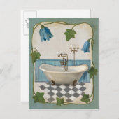 Bell Flower Bath Briefkaart (Voorkant / Achterkant)