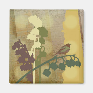 Bell Flower Vogel Design Magneet