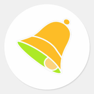 Bell Gold Links Inv 45 graden Het MUSEUM Zazzle Ca Ronde Sticker