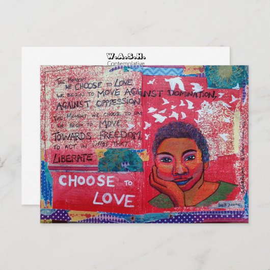 bell hooks inspiration Choisir d'aimer carte posta (Devant / Derrière)