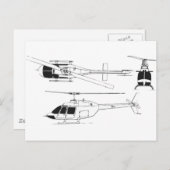 Bell Jet Ranger/TH- Briefkaart (Voorkant / Achterkant)