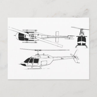 Bell Jet Ranger/TH- Briefkaart
