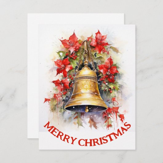 Bell - Kerst Kaart (Voorkant / Achterkant)