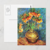 Bell Lelies in een koperen vaas, Van Gogh Briefkaart (Voorkant / Achterkant)