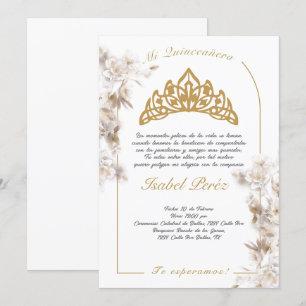 Bell lijst Quinceañera uitnodiging in het Spaans