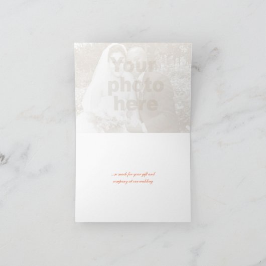 Bell oranje lily botanical art bedankt (Binnen)