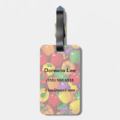 Bell Pepper Patroon Bagagelabel (Achterkant verticaal)