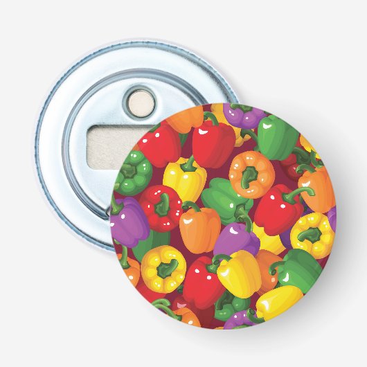 Bell Pepper Patroon Button Flesopener (Voorkant)