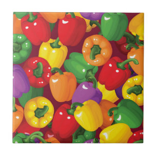 Bell Pepper Patroon Tegeltje