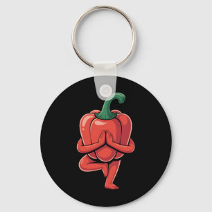 Bell Pepper Yoga  Sleutelhanger