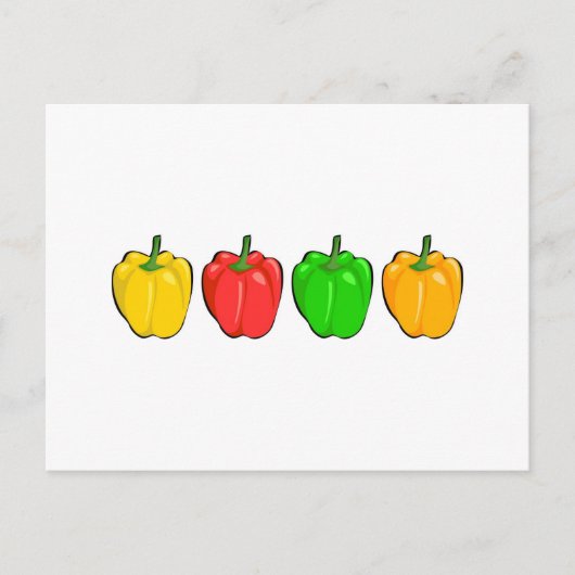 Bell Peppers Briefkaart (Voorkant)