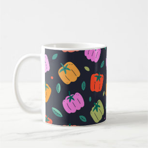 Bell Peppers Hand getrokken Groente Koffiemok
