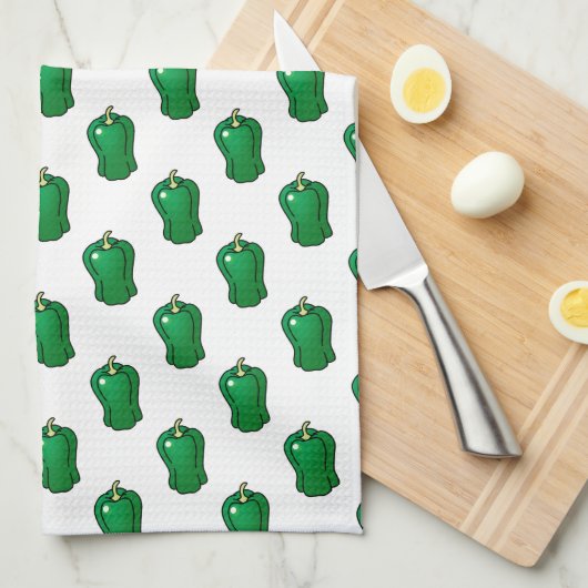 Bell Peppers Theedoek (Quarter Fold)